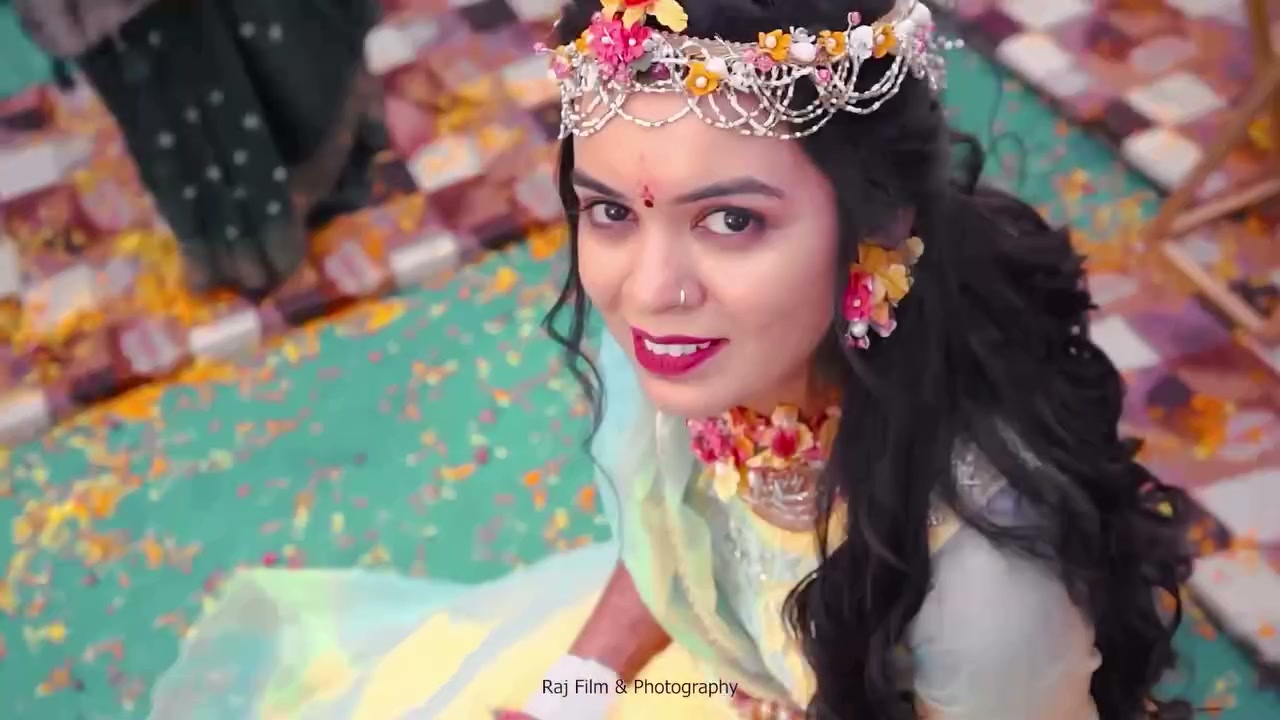 Haldi — Marigold and mehndi